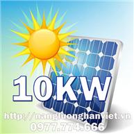 Hệ thống điện năng lượng mặt trời hòa lưới 3pha 10KW