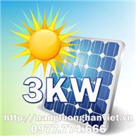Giá hệ thống điện năng lượng mặt trời cho gia đình 3KW